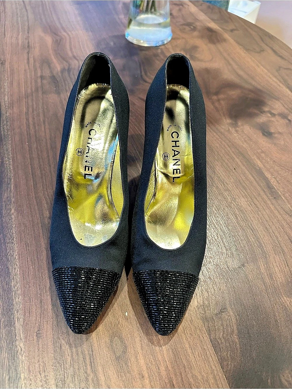 Chanel Pointed-Toe Heels in Black